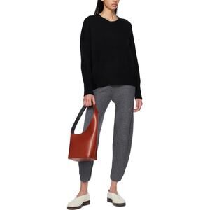 Lisa Yang Kaja Trousers Pants 100% Cashmere Graphite Dark Heather Grey Gray 0 XS